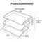 Acrimet Facility 3 Tier Letter Tray Side Load Letter Size A4 Desktop File Organizer Plastic White 255.6 - alternate 3