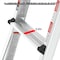 Edendirect 22 ft. Multi-Position Extension Aluminium Ladder with Wheels, A-Frame 300 lb. Weight Rating ED-W2529P201199 - alternate 6
