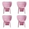 Homeroots Set Of Four Pink Heavy Duty Plastic Juvenile Chairs, 4PK 554659 - alternate 4