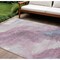 Homeroots 8' X 10' Mauve And Pink Abstract Washable Indoor Outdoor Area Rug 611384 - alternate 1