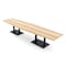 Skutchi Designs Hexagon Conference Table With Power, 48 in W, 168 in L, Brown HAR-HEX.IR-48X168-DOU.BK-K525-NA - alternate 1