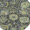 Homeroots 8' Fern Green And Blue Round Damask Washable Indoor Outdoor Area Rug 609068 - alternate 6