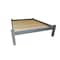 Homeroots Gray Solid Wood Full Bed Frame 546710 - alternate 3