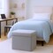 Homeroots 15" Gray Boucle Cube Storage Ottoman 590475 - alternate 1