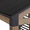 Sunjoy Newville 10.1ft x 21.6ft FSC Wood Carport, Privacy Wall, Rain Gutter, Outdoor Cedar Gazebo Pavilion A110001120 - alternate 2