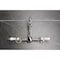 Kingston Brass Two-Handle Wall Mount Bridge Kitchen Faucet, Polished Nickel KS1266BPL - alternate 4