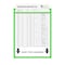 C-Line Products 9" x 12" Green Stitched Neon Shop Ticket Holders, 15/BX 43913 - alternate 3