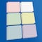 Flipside 3" x 3" Pastel Assorted Dry Erase Stickables w/ Dry Erase Marker - 4 Packs of 12 Sheets 96633 - alternate 3