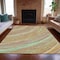 Homeroots 8' X 10' Gold Sky Blue And Coral Abstract Washable Indoor Outdoor Area Rug 631248 - alternate 5