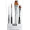 Princeton Aqua Elite Brush Set, Synthetic Bristles, Short Handle Watercolor Paintbrush, Black, 4-Piece Set P4850SET400 - alternate 2
