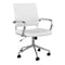 Martha Stewart Piper Upholstered Office Chair in White/Polished Nickel CH-220921-2-WH-MS - alternate 1