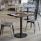 Flash Furniture 30" x 24" Tabletop, Seamless Surface Technology, Dark Brown with 18" Round Black Table Height Base ST-REC2430-WBR-TR18-GG - alternate 4
