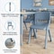Flash Furniture 7 PC Plastic Activity Table and 6 Chairs Set, 10.5 inSeat Height-Dusty Blue YU-YCY-060-0036-RECT-TBL-DSTYBL-GG - alternate 4