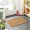 Gardenised Heavy Duty Coco Coir Doormat with Non Slip PVC Baking Embossed Design, Bright Welcome QI004881 - alternate 2