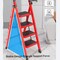 Wrightmaster 3.7 ft. Steel Step Ladder, 8 ft. Reach with Tool Rack and Non-Marring Feet, 300 lb. Capacity ZoroRED-4 - alternate 5