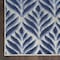 Homeroots 6' Blue And Gray Botanical Leaves Indoor Outdoor Runner Rug 564010 - alternate 3