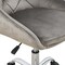 Homeroots Gray Tufted Velvet Swivel Adjustable Height Office Desk Chair 527312 - alternate 5