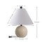 Jonathan Y Liza 16" Modern Minimalist Travertine Globe LED Table Lamp, Beige JYL1151A - alternate 5