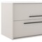 Homeroots 32" Tan Wood Floating Bathroom Vanity With White Sink And Two Drawers 624096 - alternate 3