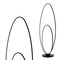 Jonathan Y Looper 47" Metal Modern Contemporary Oval Dimmable Integrated LED Floor Lamp, Black JYL9540A - alternate 1