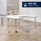 Flash Furniture Commercial Adjustable Height Horseshoe Activity Table with Locking Casters-White XU-A6066-HRSE-WHT-T-P-CAS-GG - alternate 5