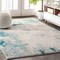 Jonathan Y Contemporary POP Modern Abstract Vintage Cream/Blue 5 ft. x 8 ft. Area Rug CTP104A-5 - alternate 1
