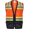 Protectx Hi Vis Safety Vest M Class 2 , Zipper 6 Pockets SV-120SS4-ORBK-M - alternate 3