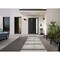 Vdomdoors Front Exterior Prehung Metal-Plastic Door Frosted Glass / MANUX 8112 Matte Black / Office Commercia MANUX8112EXD-BLK-W32+16xH80-RH-I - alternate 1