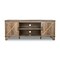 Homeroots 60in Oak Open Shelving TV Stand with Bookcase 568897 - alternate 3