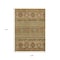 Homeroots 9' X 12' Beige Taupe And Gold Tribal Washable Indoor Outdoor Area Rug 615396 - alternate 5
