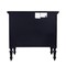 Homeroots 32" Black Solid Wood Four Drawer Gentlemans Chest 389778 - alternate 4