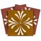Homeroots 12" x 12" Brown And Gold Vinyl Arabesque Peel And Stick Removable Tiles 569323 - alternate 5