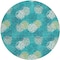 Homeroots 8' Emerald Gray And Ivory Round Polka Dot Washable Indoor Outdoor Area Rug 594234 - alternate 4