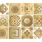 Homeroots 8" X 8" Vintage Beige And White Peel And Stick Removable Tiles 390907 - alternate 3