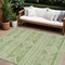 Homeroots 8' X 10' Green And Ivory Southwestern Washable Indoor Outdoor Area Rug 593675 - alternate 1