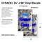 Signmission Fresh Steamer Clams, Vinyl Decals Only 24 Inch x 36 Inch, Vinyl Decal, 2PK DSB-2436-2PACK-Fresh Steamer Clams - alternate 2