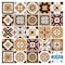 Homeroots 5" X 5" Shades Of Brown Mosaic Peel And Stick Removable Tiles 390894 - alternate 2