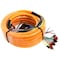 Deejay Led 52-Foot Multi-Amp Accessory Cable 10 RCA Shielded Cables Plus Three Power ORANGE OUTER JACKET TBHMED52ORANGE - alternate 3