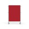 Ghent Nexus Partition, Mobile 2-Sided Fabric Bulletin Board, 65''H x 46''W, Red NEX224FFP-98 - alternate 1