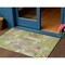 Homeroots 3' X 5' Lime Green Ivory And Pink Abstract Washable Indoor Outdoor Area Rug 596872 - alternate 1