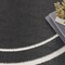 Homeroots 4' Black And Ivory Round Indoor Outdoor Area Rug 545941 - alternate 2