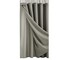 Homeroots Gray Sheer and Grid Shower Curtain and Liner Set 399753 - alternate 1