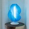 Jonathan Y Gema 13.5 in. Mid-Century Coastal Plant-Based PLA 3D Printed Dimmable LED Table Lamp, Clear Blue/Whit USA1009B - alternate 4