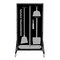 5S Supplies Housekeeping Shadow Board Broom Station V4, Black / Gray Shadows, Kit + Stand HSB-V4-BLACK/GRAY-KIT-STAND - alternate 1
