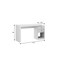 Homeroots 58" White Wood Writing Desk With Two Drawers 723768 - alternate 6