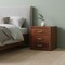 Homeroots 18" Chestnut Solid Wood Three Drawer Nightstand 722548 - alternate 3