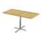 Correll Rectangle Cafe Table, 42 in W, 30 in L, 29 in H, Particleboard Top, Fusion Maple SCT3042-16-98-16 - alternate 1