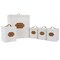 Megachef Kitchen Food Storage and Organization 5 Piece Canister Set in White MG-415 - alternate 5
