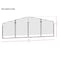 Arrow Storage Products 20 x 7 ft Eggshell Rear Wall Kit for Steel Carport ECL2007EGXR - alternate 4