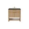 James Martin Vanities Solene 36" Single Vanity, Seaside Oak, w/ 3 CM Phantome Eclos Top D225-V36-SSO-3PHT - alternate 1